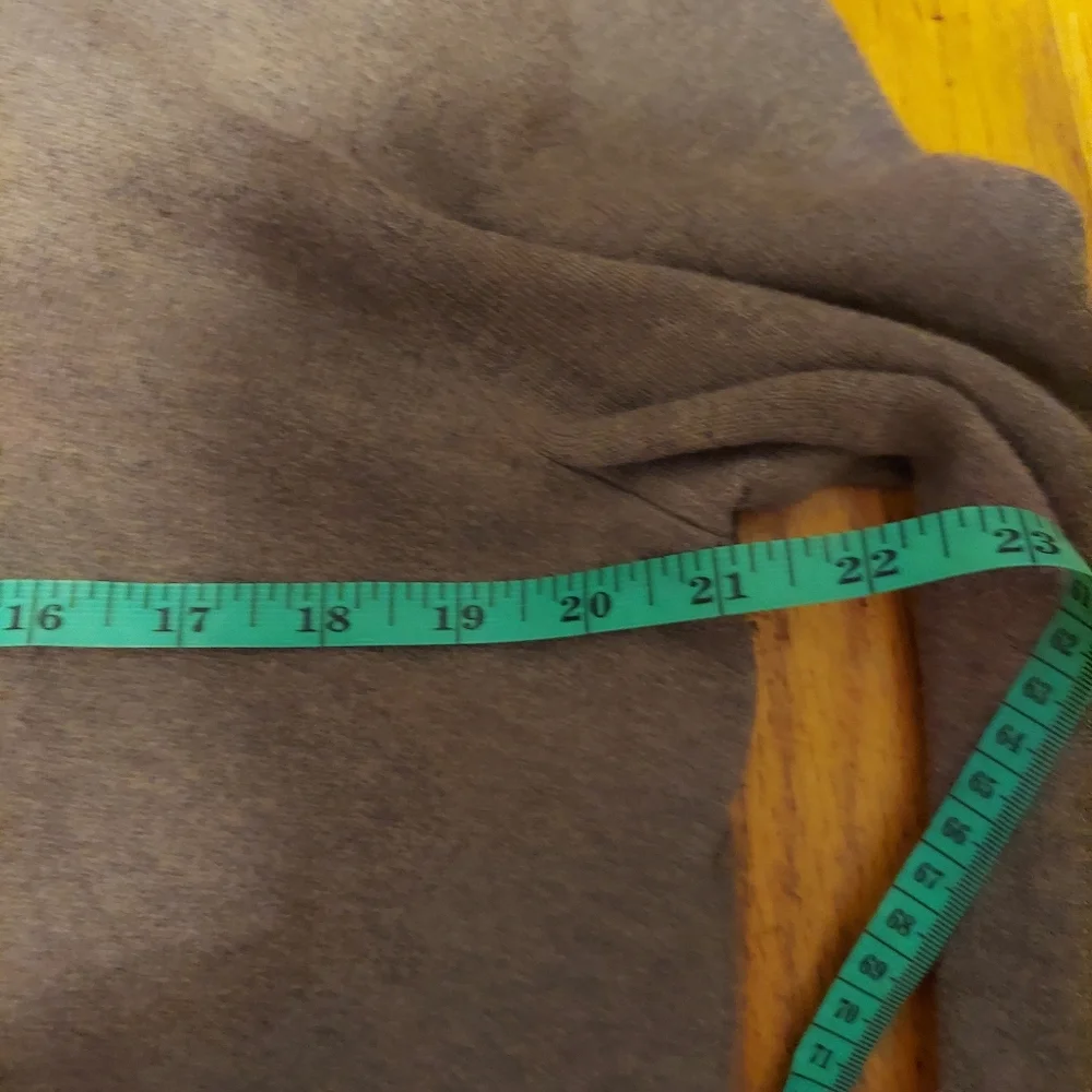 Old Money Preppy Sweater Sz Large Tan Cotton Cashmere V Neck Office Classic
